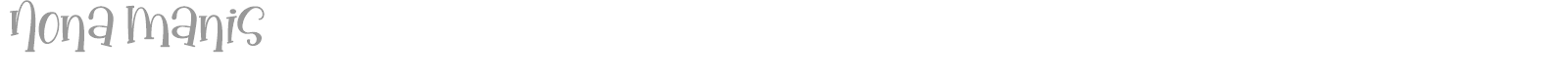 Nona Manis font preview